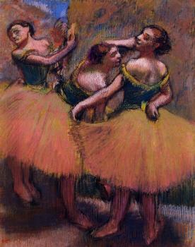 埃德加 德加 Three Dancers, Green Blouses